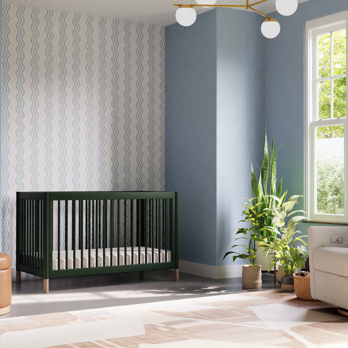 Cuna convertible 4 en 1 Gelato con kit de conversión a cama para niños pequeños