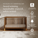 Cuna convertible 4 en 1 Gelato con kit de conversión a cama para niños pequeños