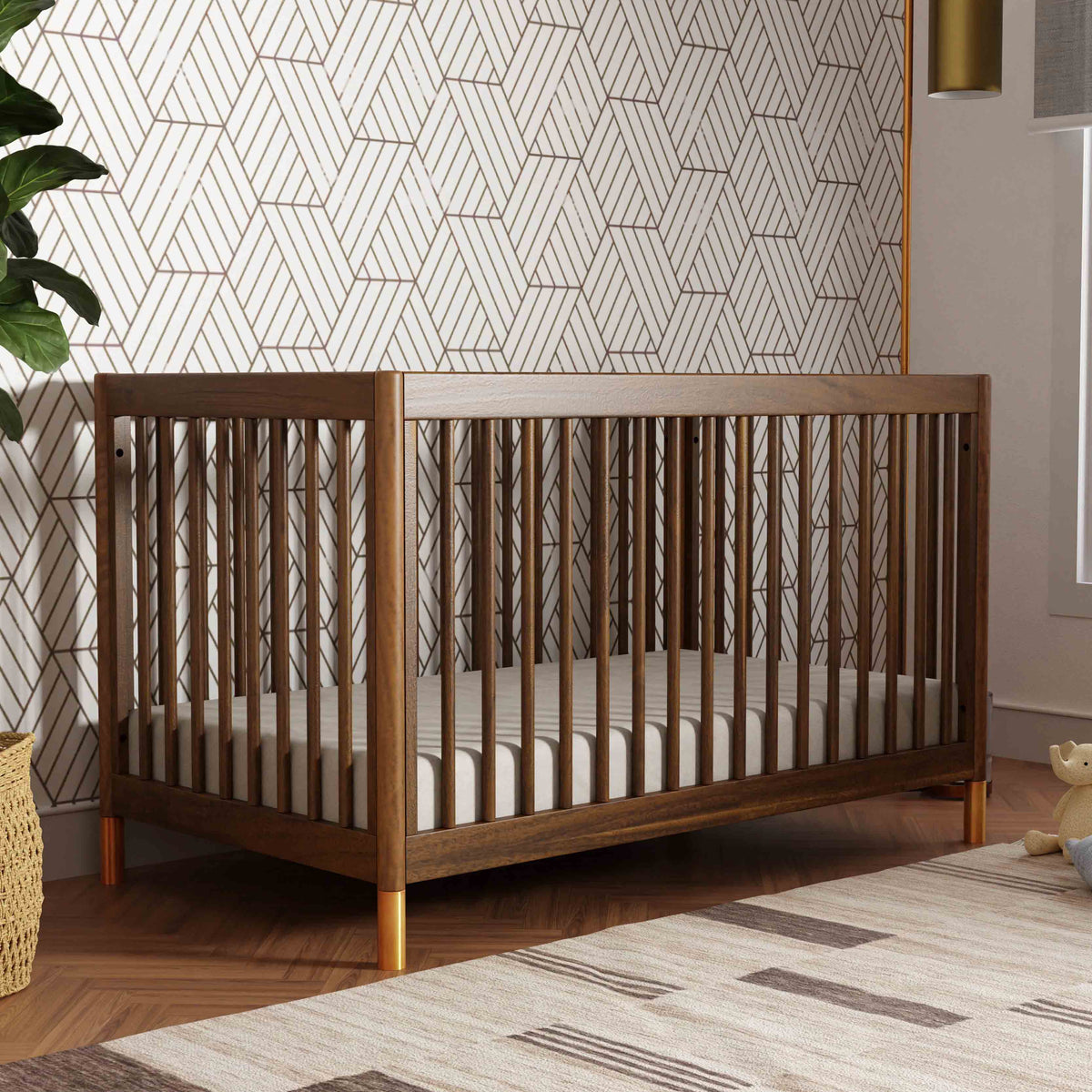 Cuna convertible 4 en 1 Gelato con kit de conversión a cama para niños pequeños
