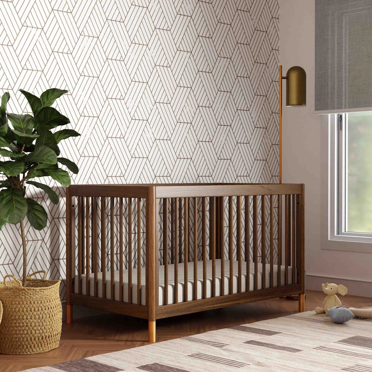 Cuna convertible 4 en 1 Gelato con kit de conversión a cama para niños pequeños