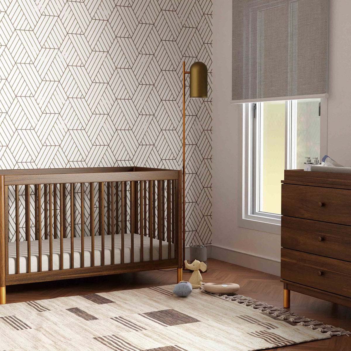 Cuna convertible 4 en 1 Gelato con kit de conversión a cama para niños pequeños