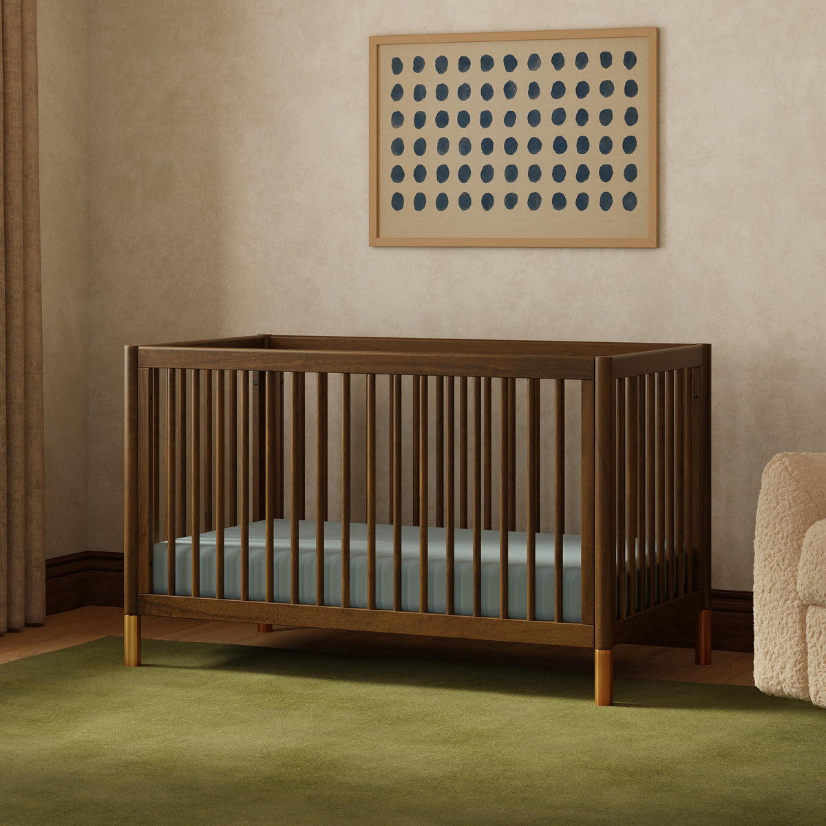 Cuna convertible 4 en 1 Gelato con kit de conversión a cama para niños pequeños