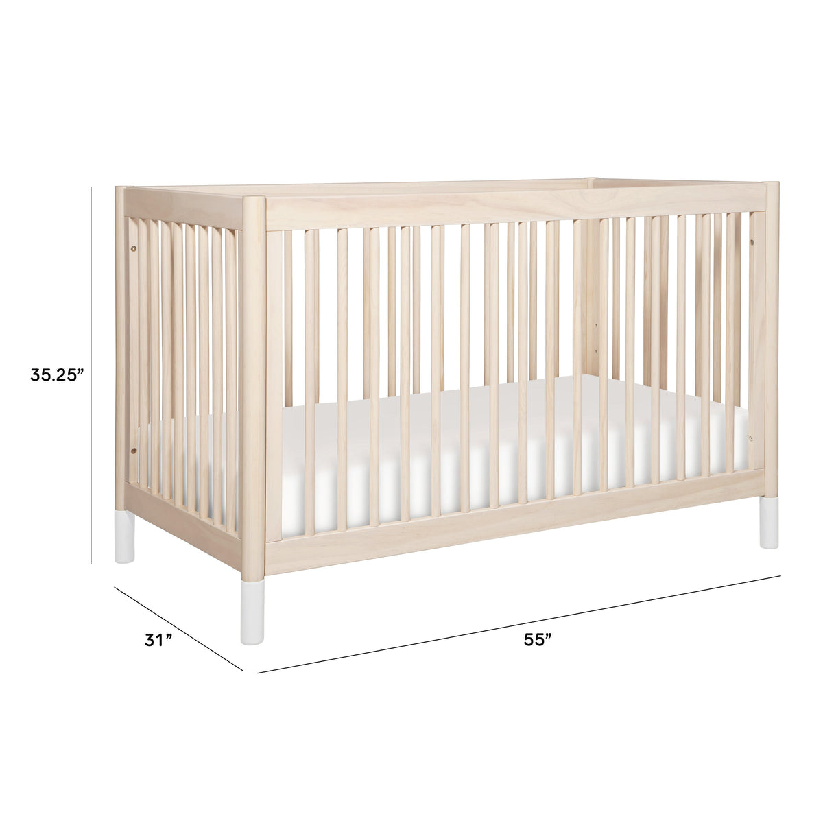 Gelato 4-in-1 Convertible Crib with Toddler Bed Conversion Kit