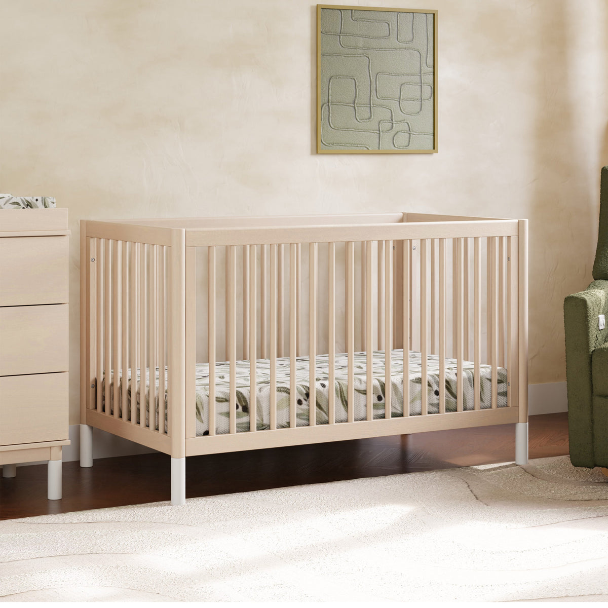 Gelato 4-in-1 Convertible Crib with Toddler Bed Conversion Kit