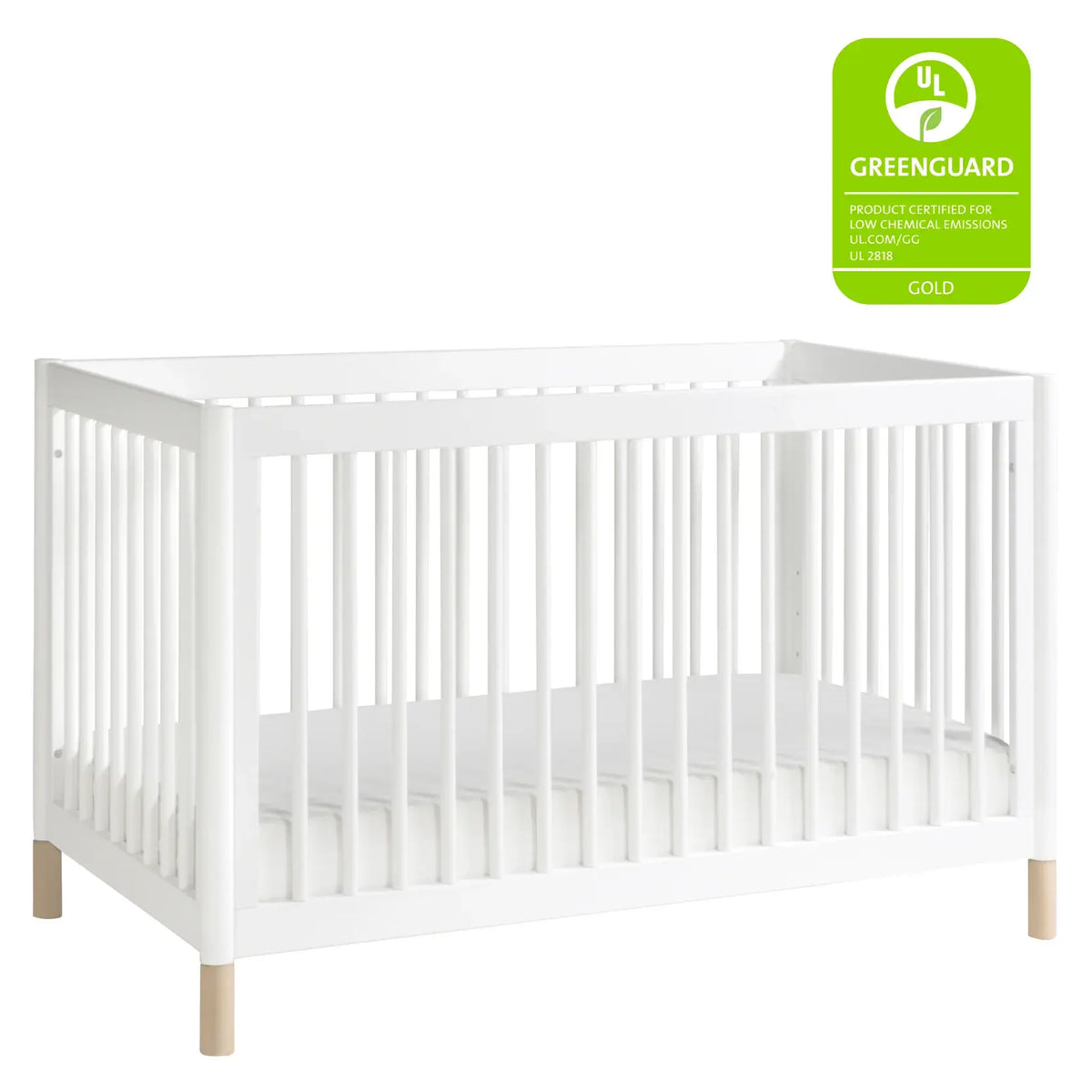 Cuna convertible 4 en 1 Gelato con kit de conversión a cama para niños pequeños