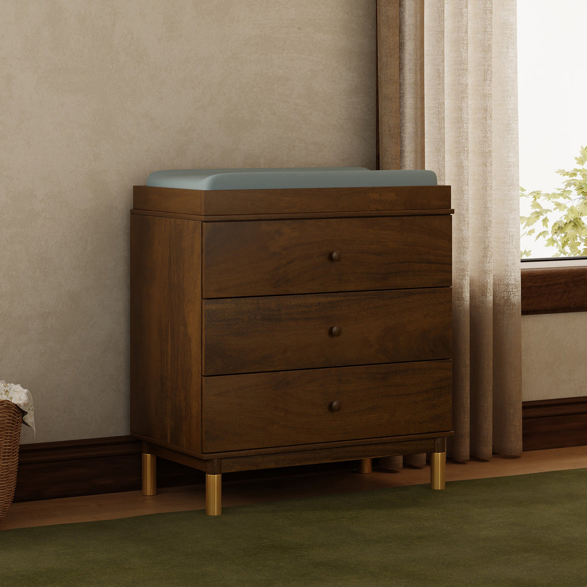 Gelato 3-Drawer Compact Changer Dresser with Removable Changing Tray (34")