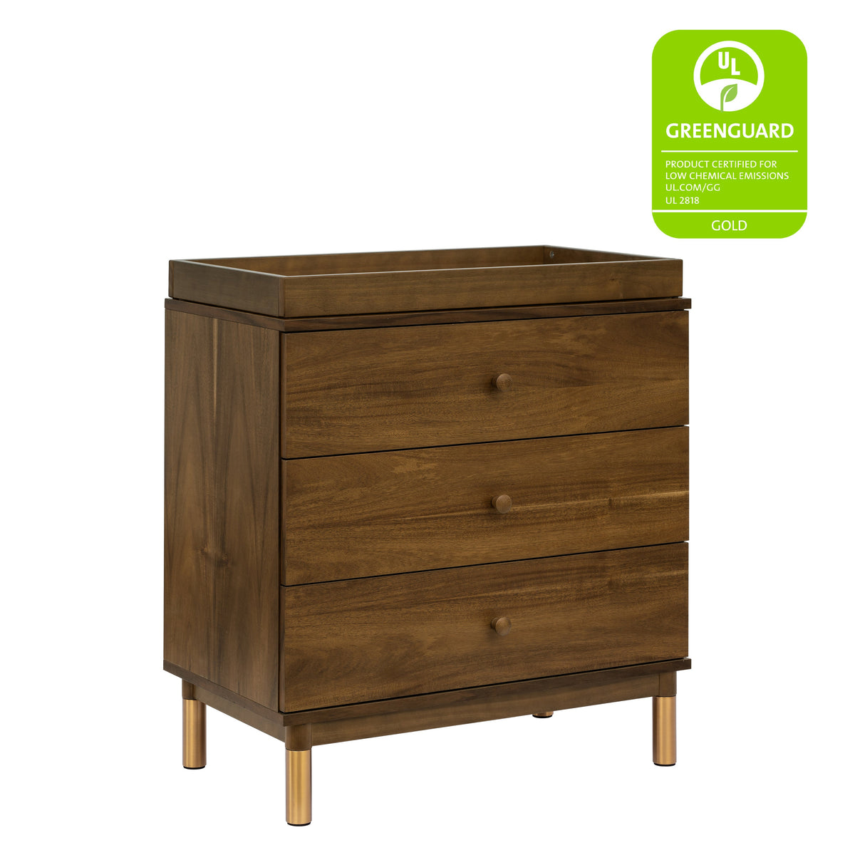 Gelato 3-Drawer Compact Changer Dresser with Removable Changing Tray (34")