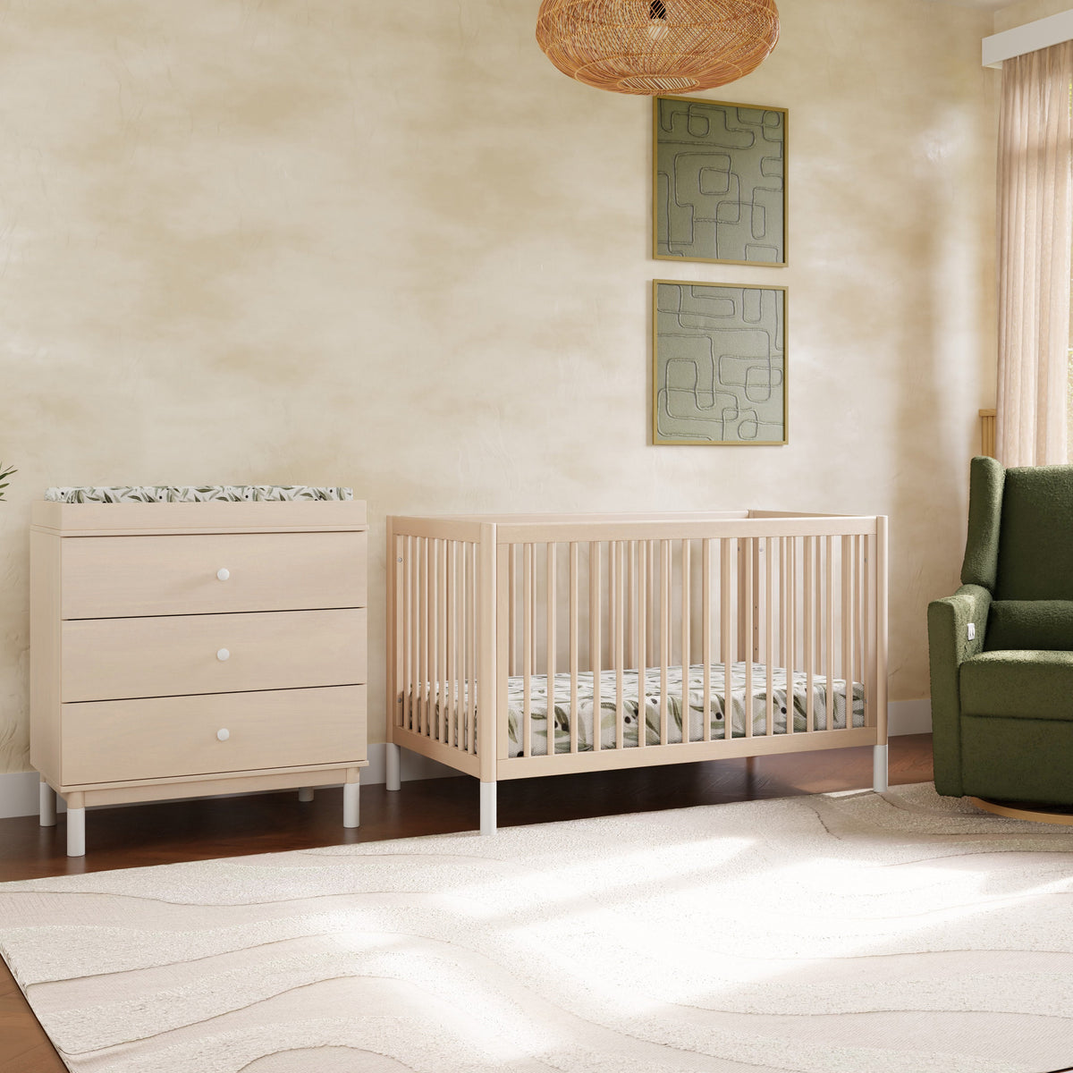 Gelato 3-Drawer Compact Changer Dresser with Removable Changing Tray (34")