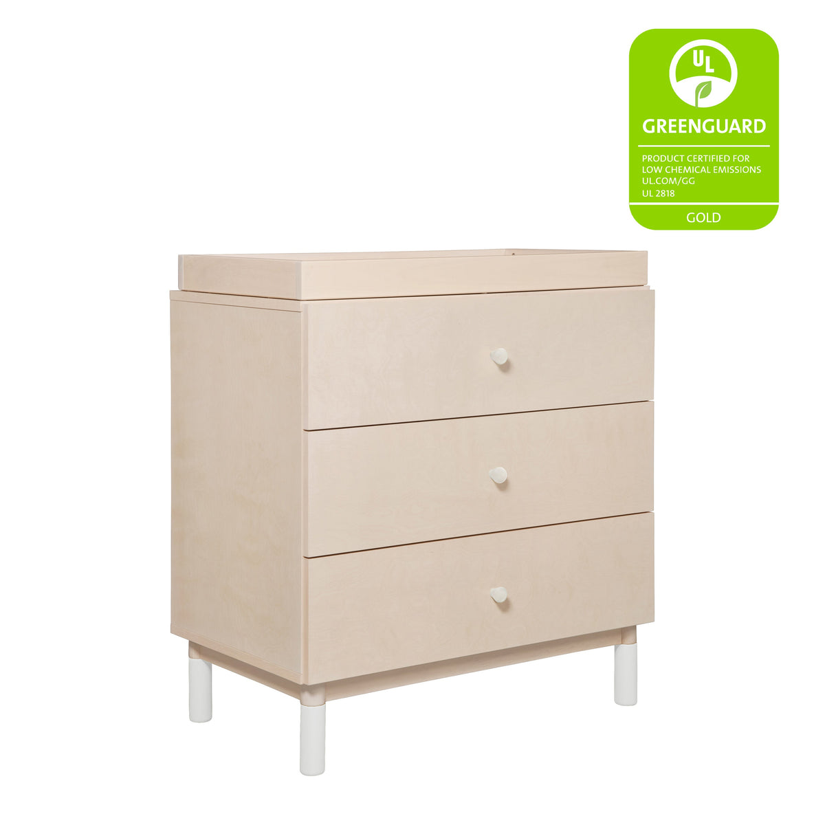 Gelato 3-Drawer Compact Changer Dresser with Removable Changing Tray (34")