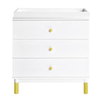 Gelato 3-Drawer Compact Changer Dresser with Removable Changing Tray (34")