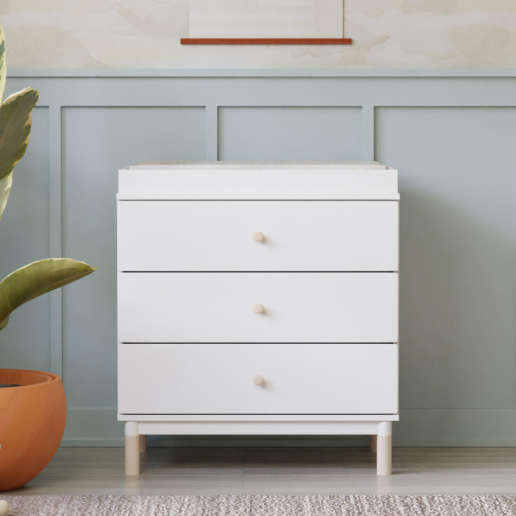 Gelato 3-Drawer Compact Changer Dresser with Removable Changing Tray (34")