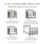 Winston 4-in-1 Convertible Mini Crib