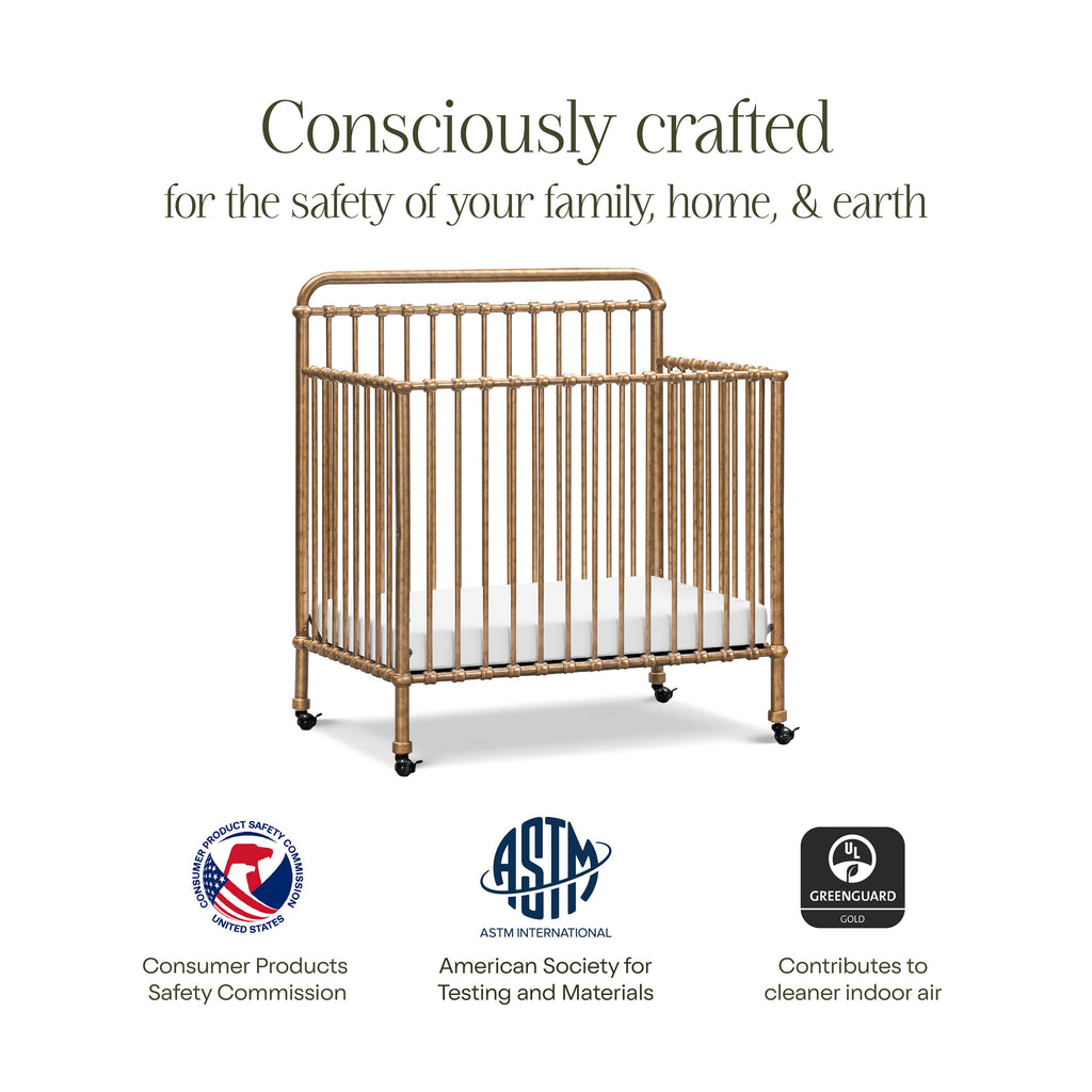 Winston 4-in-1 Convertible Mini Crib