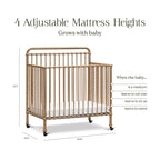 Winston 4-in-1 Convertible Mini Crib