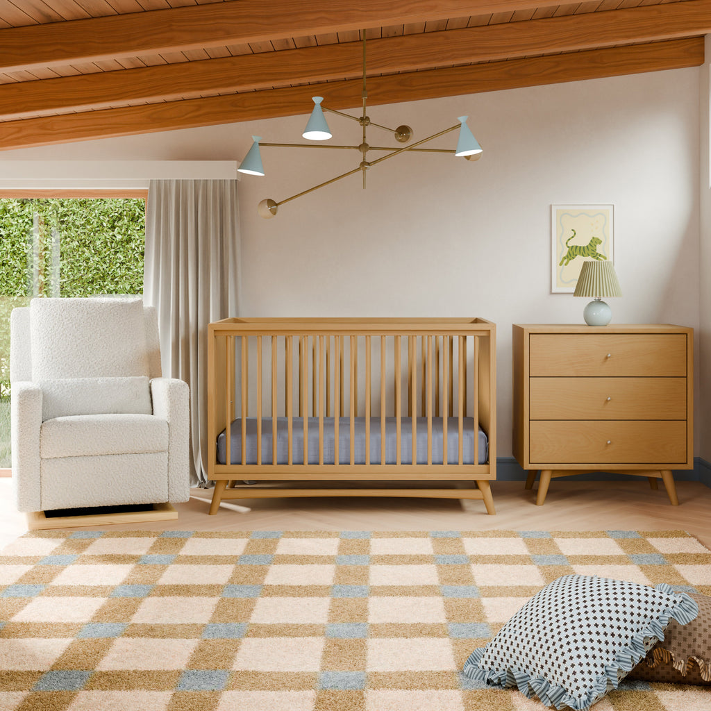 Cuna convertible 3 en 1 Peggy con kit de conversión para cama de niño pequeño