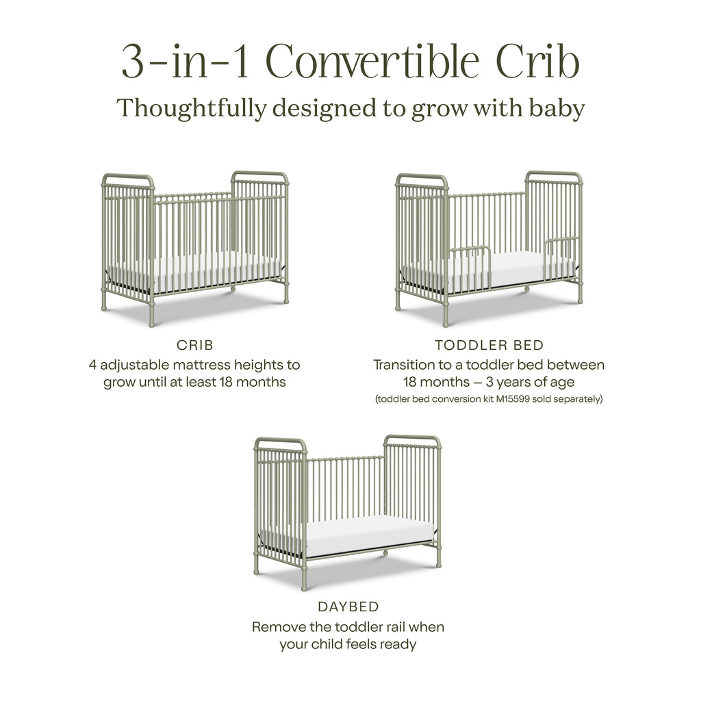 Cuna convertible 3 en 1 Abigail
