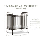 Abigail 3-in-1 Convertible Mini Crib