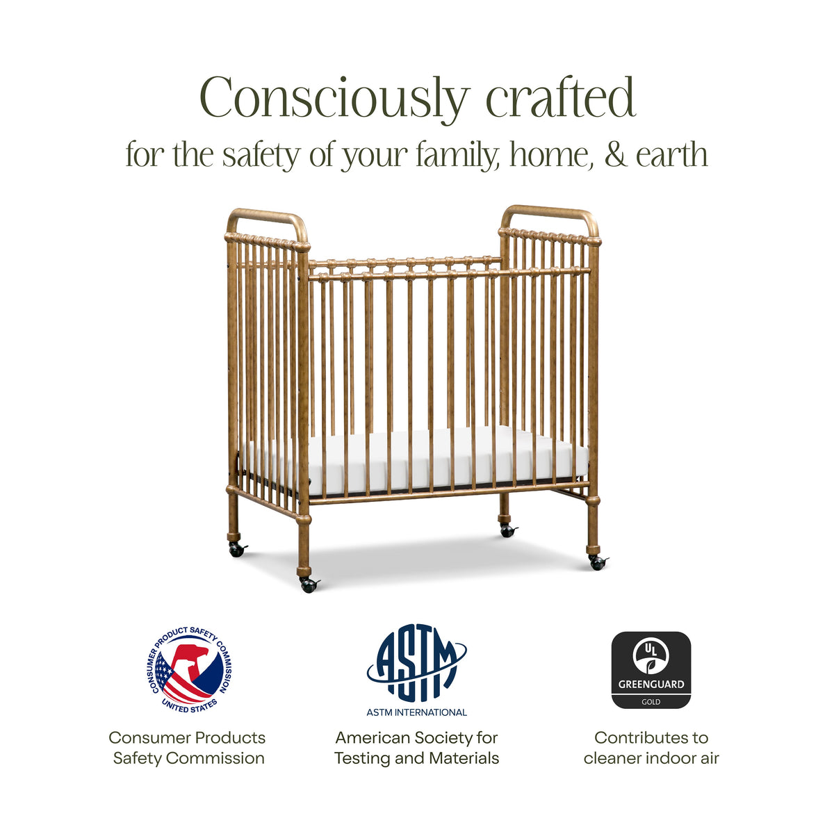Abigail 3-in-1 Convertible Mini Crib