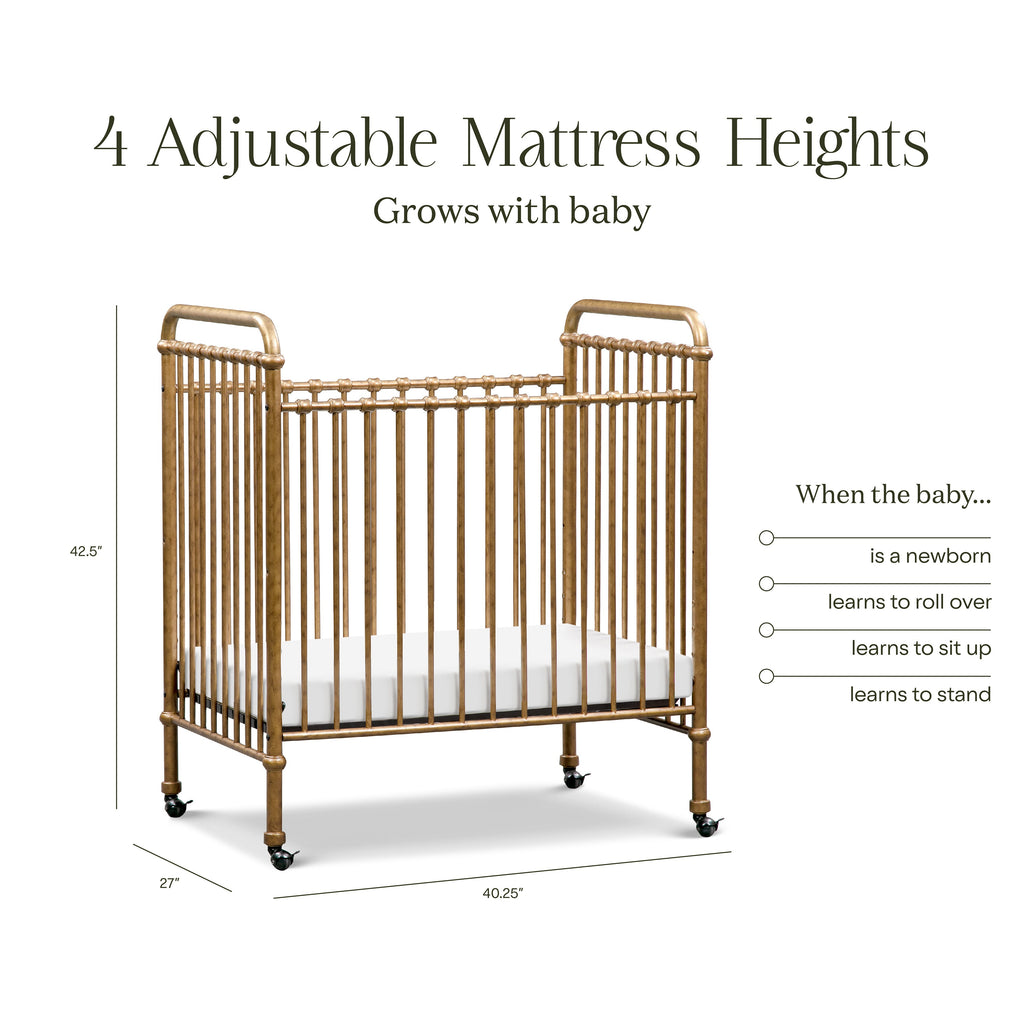 Abigail 3-in-1 Convertible Mini Crib