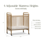 Abigail 3-in-1 Convertible Mini Crib