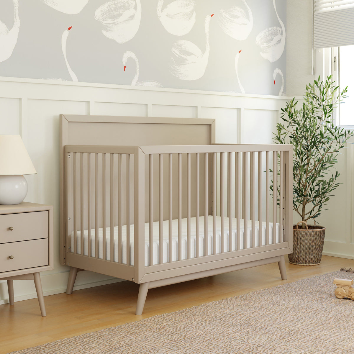 Palma 4-in-1 Convertible Crib with Toddler Bed Conversion Kit