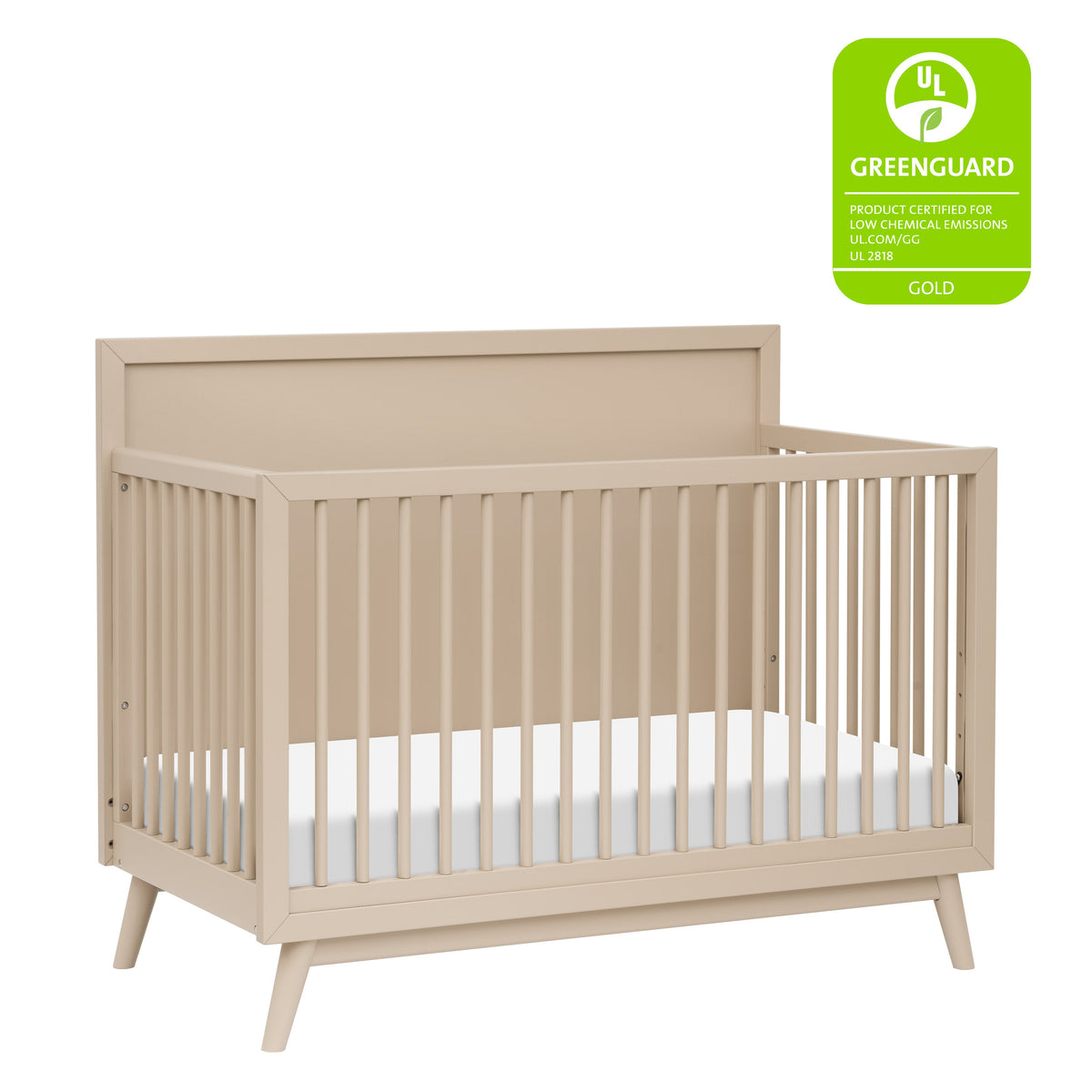 Palma 4-in-1 Convertible Crib with Toddler Bed Conversion Kit