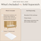 Palma 8-in-1 Convertible All-Stages® Crib with Bassinet & Toddler Bed Kits