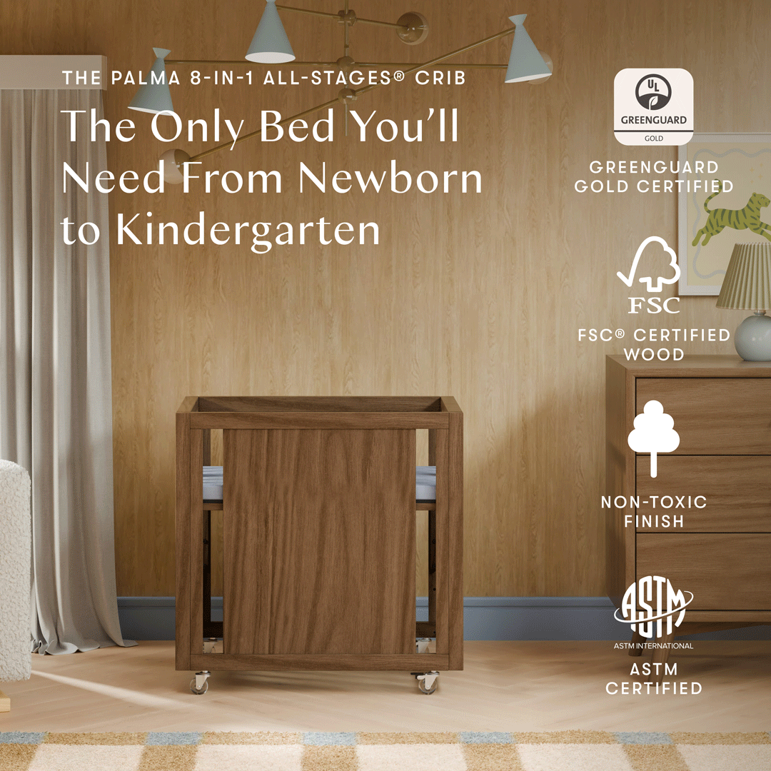 Cuna convertible 8 en 1 All-Stages® Palma con kits de moisés y cama para niños pequeños