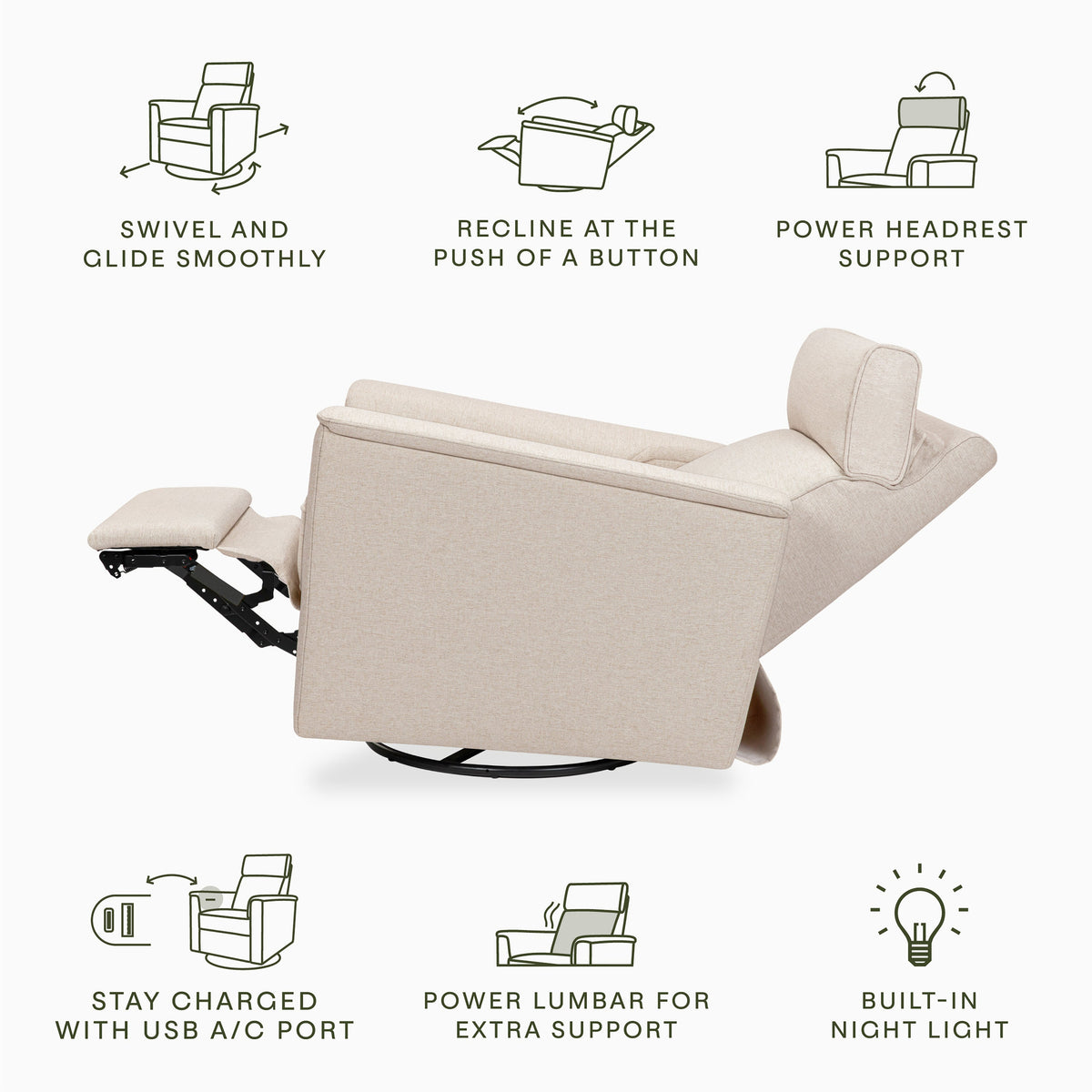 Willa Pro Power Recliner and Swivel Glider