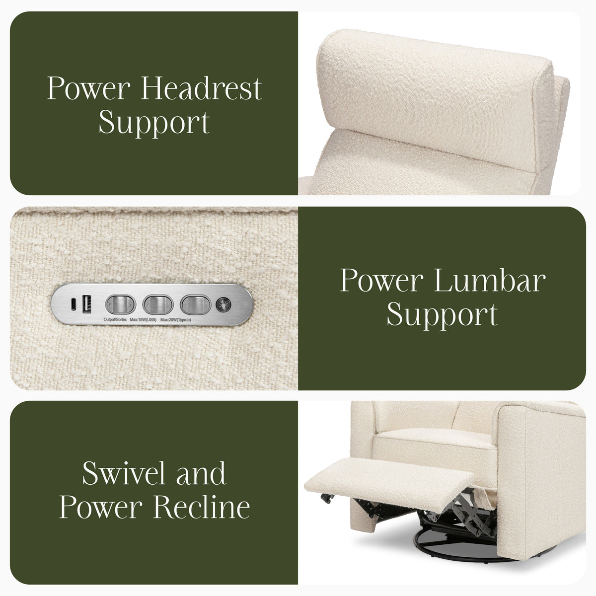 Willa Pro Power Recliner and Swivel Glider