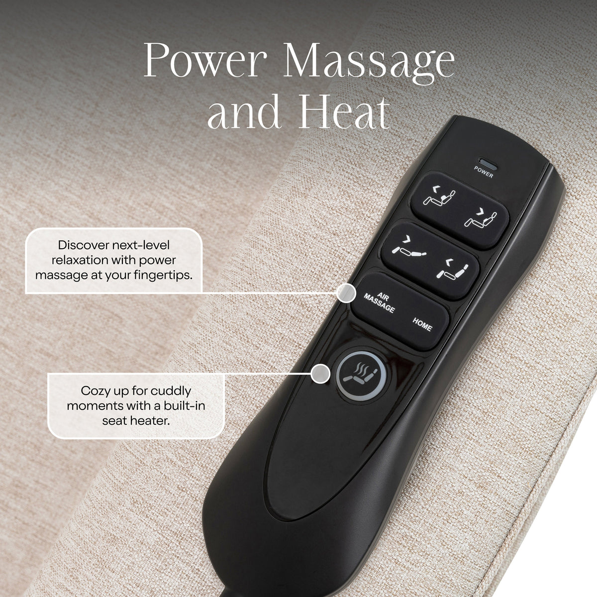 Willa Deluxe Power Recliner and Swivel Glider with Heat and Massage