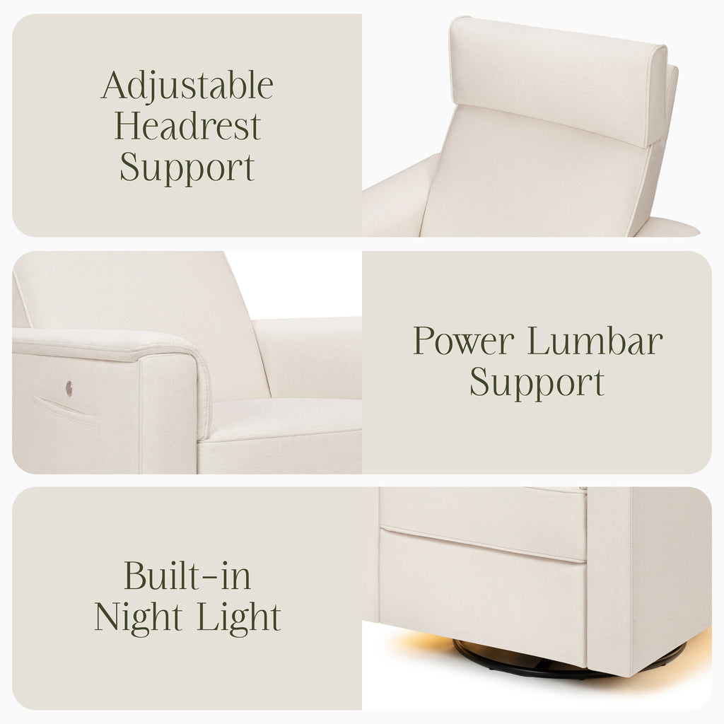 Willa Deluxe Power Recliner and Swivel Glider with Heat and Massage