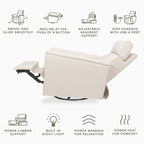 Willa Deluxe Power Recliner and Swivel Glider with Heat and Massage