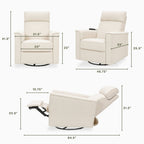 Willa Deluxe Power Recliner and Swivel Glider with Heat and Massage