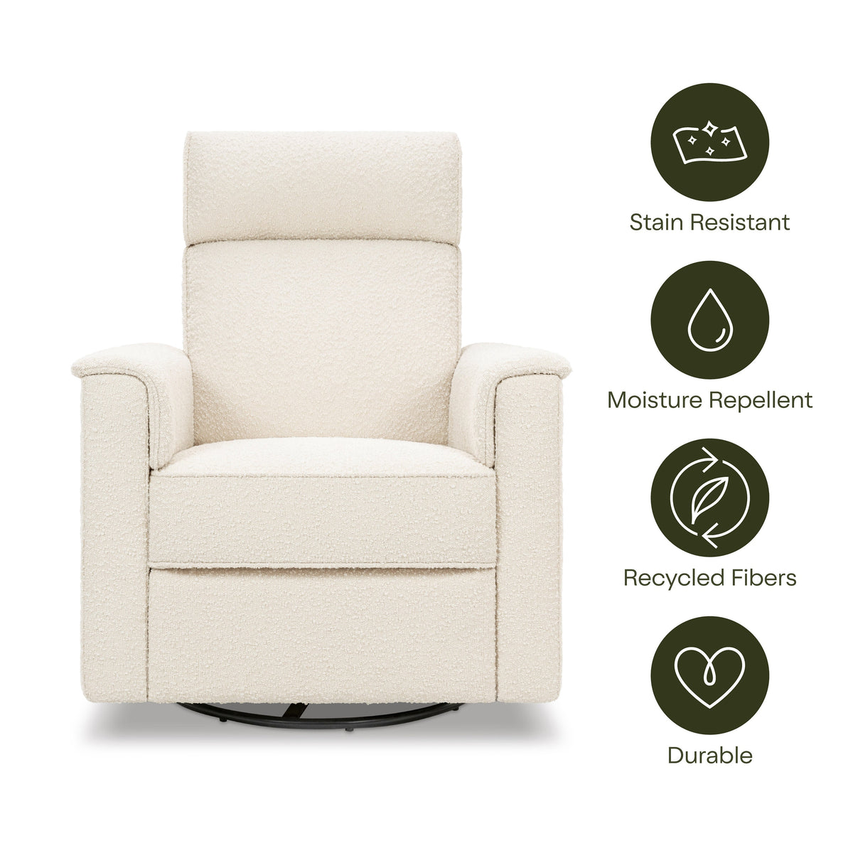 Willa Deluxe Power Recliner and Swivel Glider with Heat and Massage