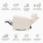 Willa Deluxe Power Recliner and Swivel Glider with Heat and Massage