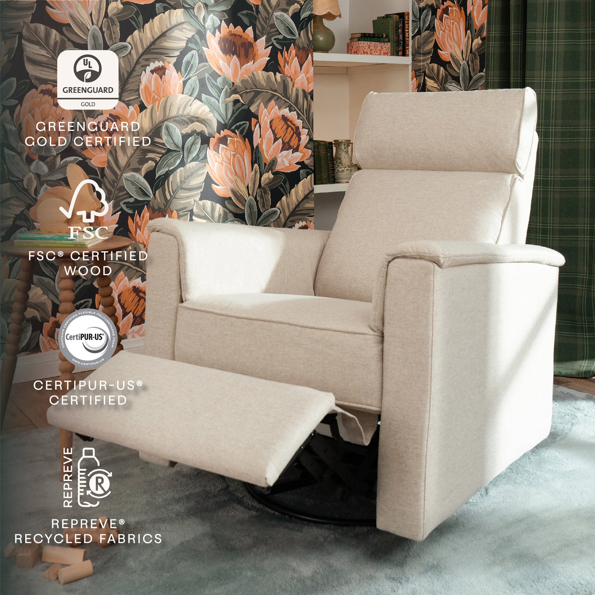 Willa Plus Power Glider Recliner w/ Power Headrest