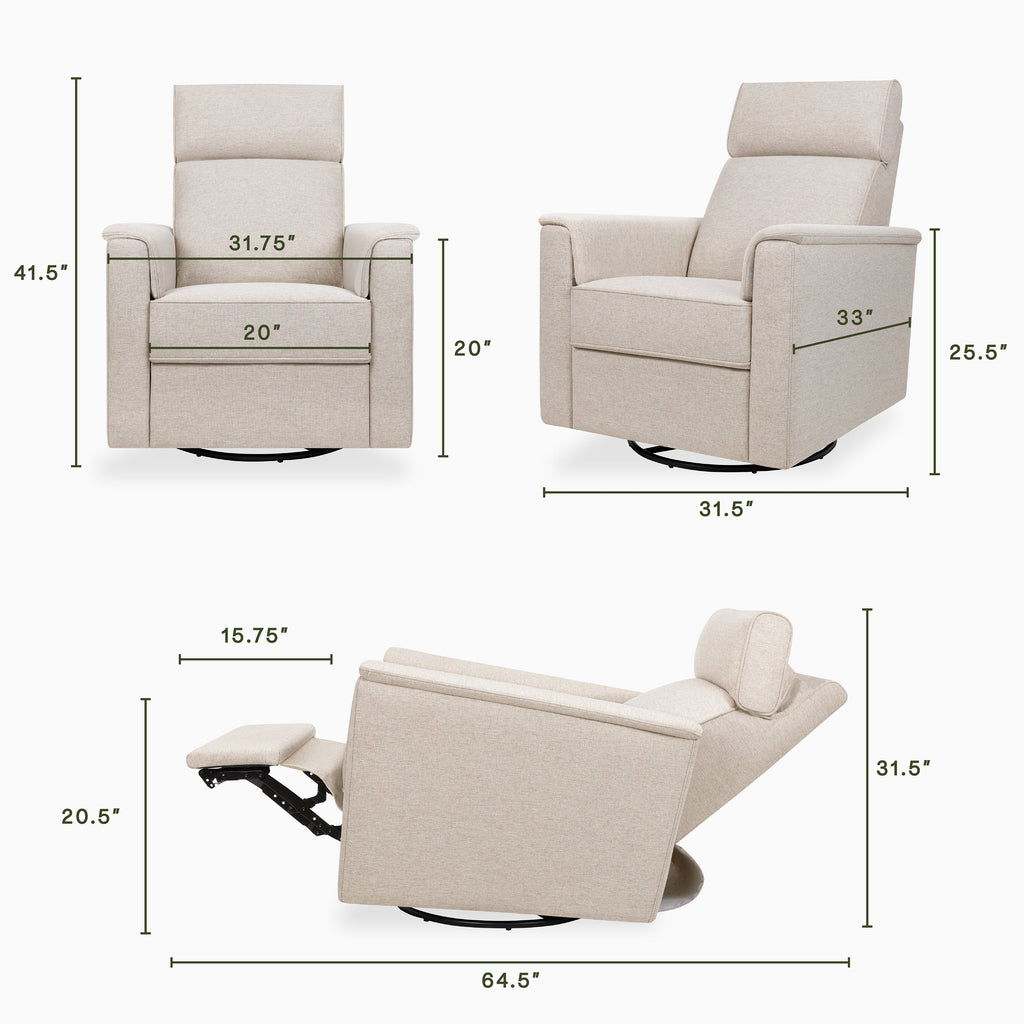 Willa Plus Power Glider Recliner w/ Power Headrest