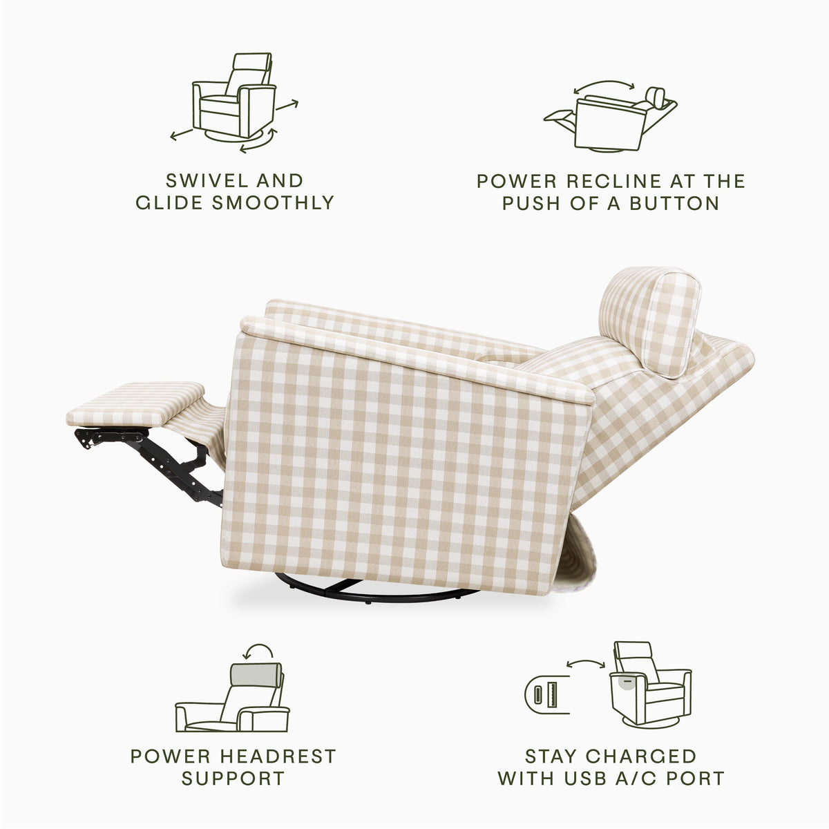 Willa Plus Power Glider Recliner w/ Power Headrest