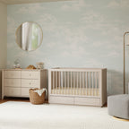 Bento 3-in-1 Convertible Storage Crib with Toddler Bed Conversion Kit