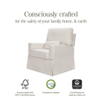 Sillón reclinable y mecedora giratoria Crawford