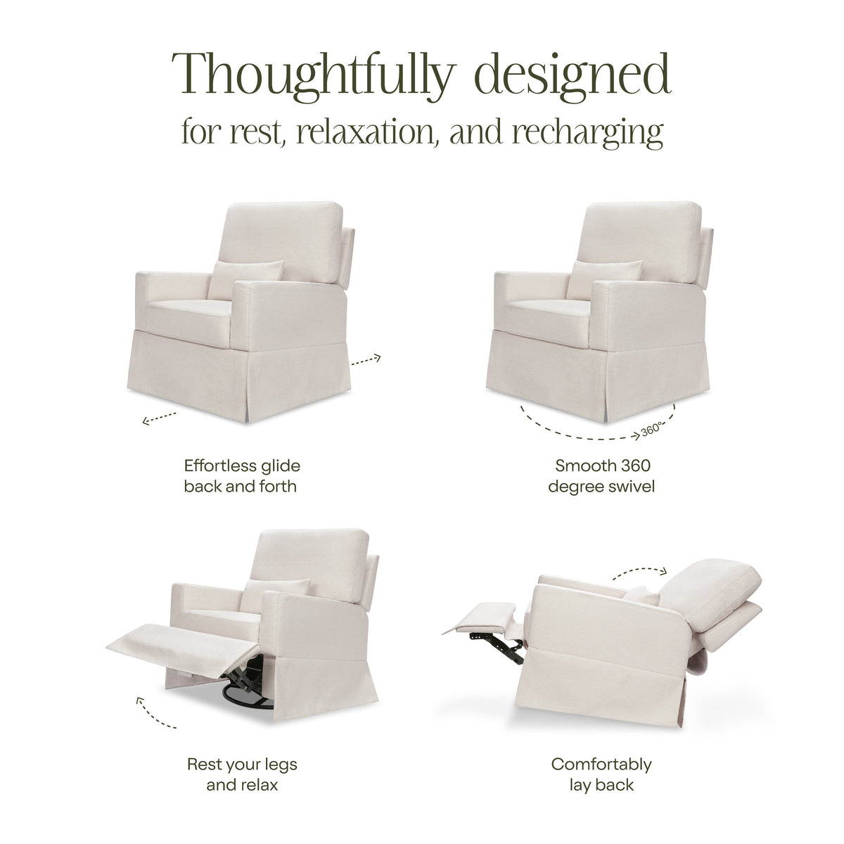 Crawford Recliner and Swivel Glider