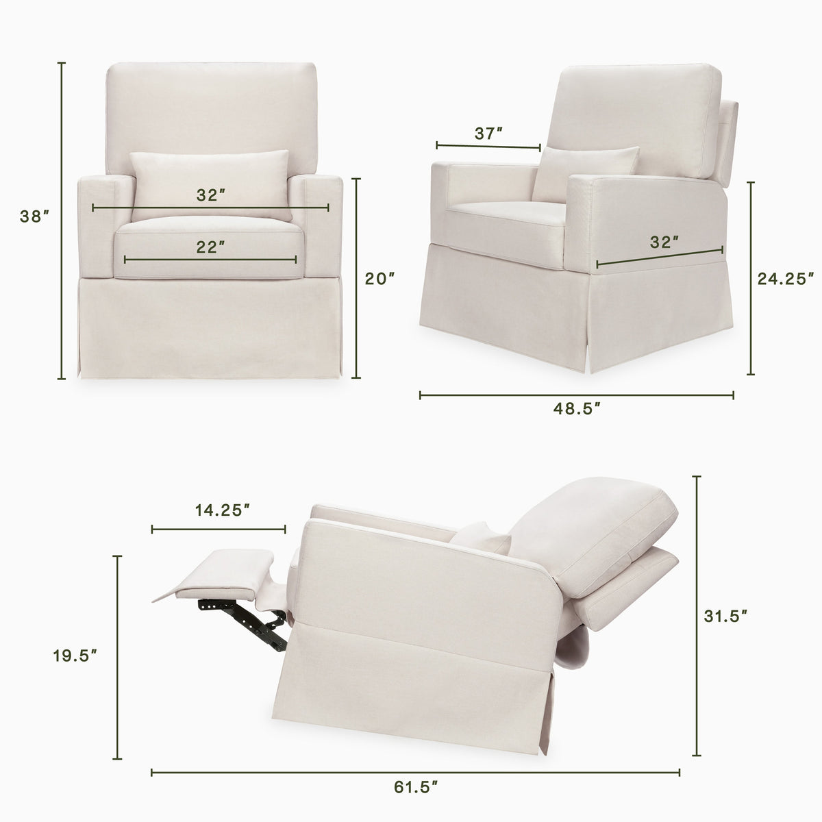 Crawford Recliner and Swivel Glider