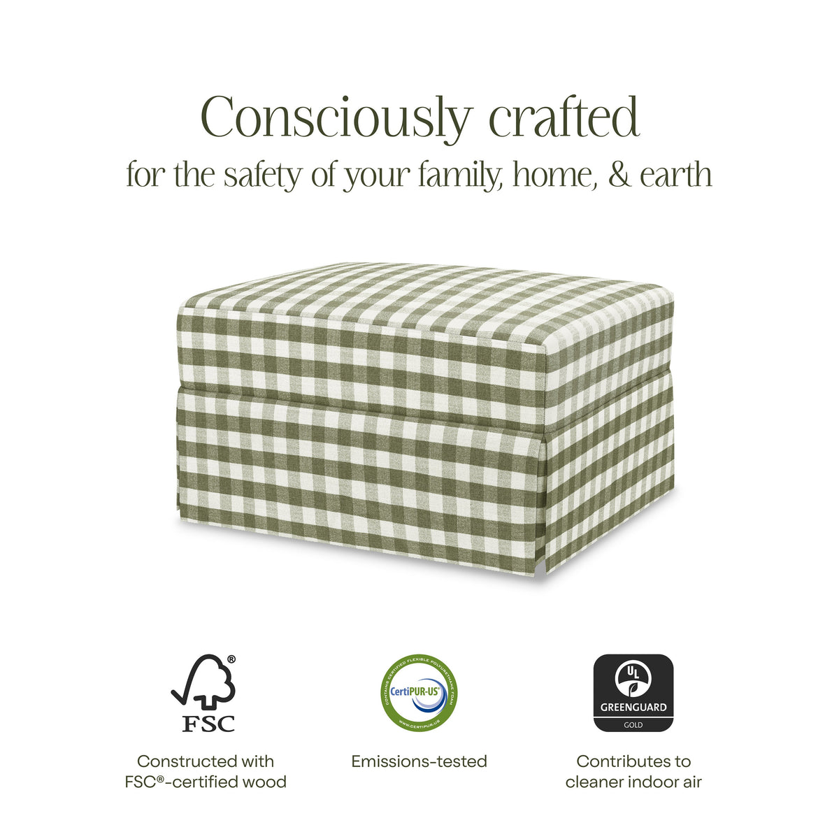 Crawford Gliding Ottoman
