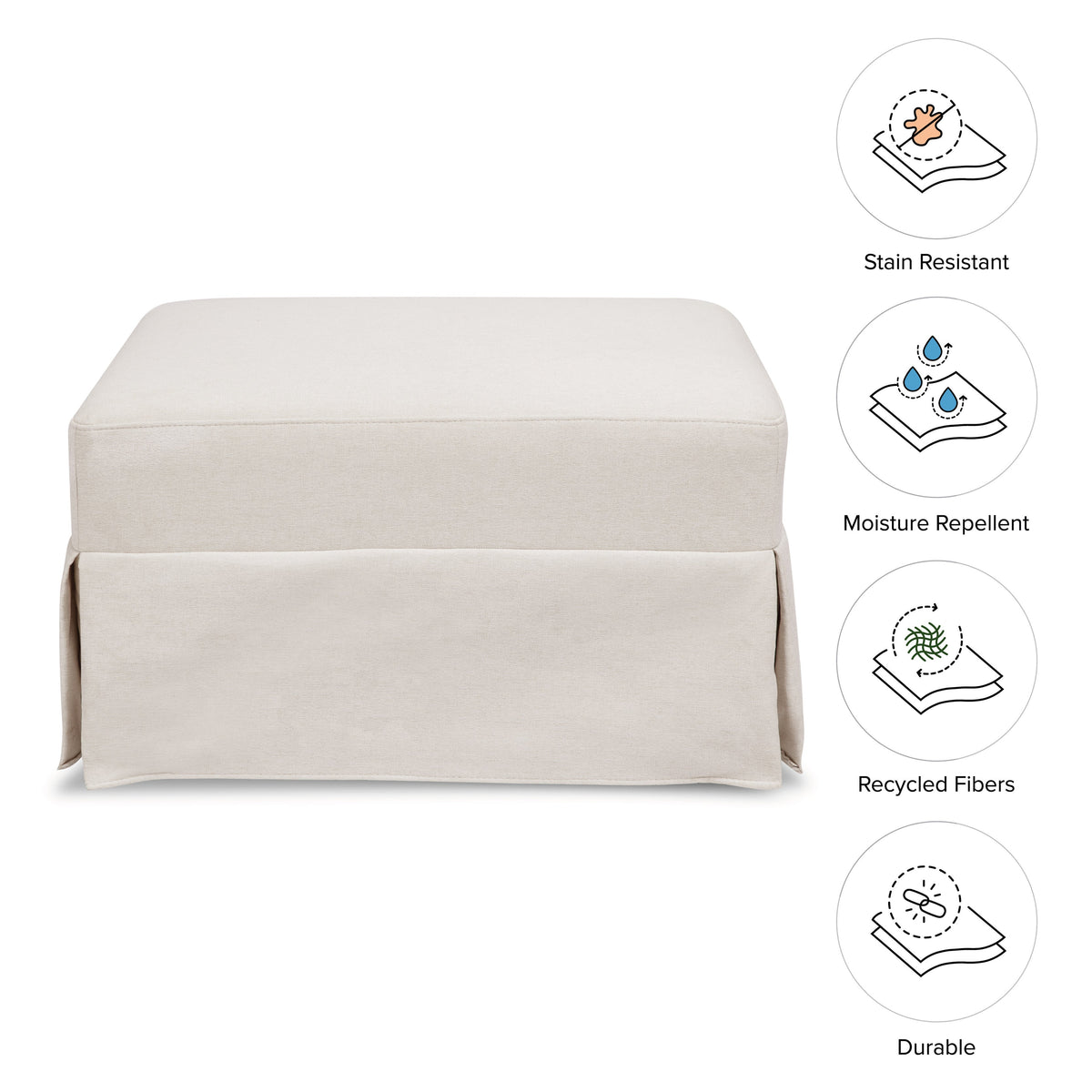 Crawford Gliding Ottoman