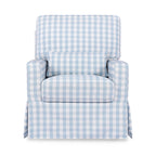 Sillón giratorio y mecedora Crawford con respaldo de almohada