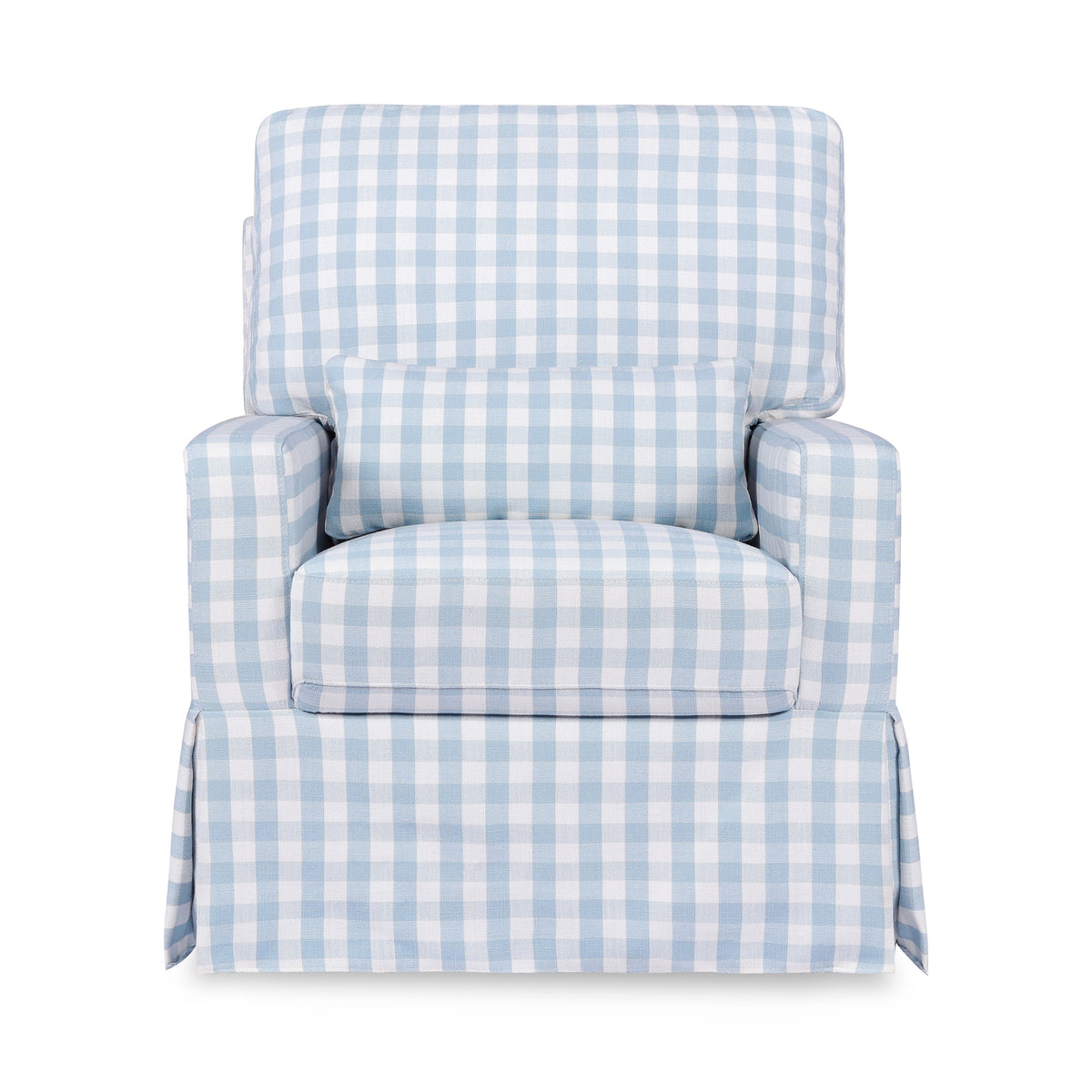 Sillón giratorio y mecedora Crawford con respaldo de almohada