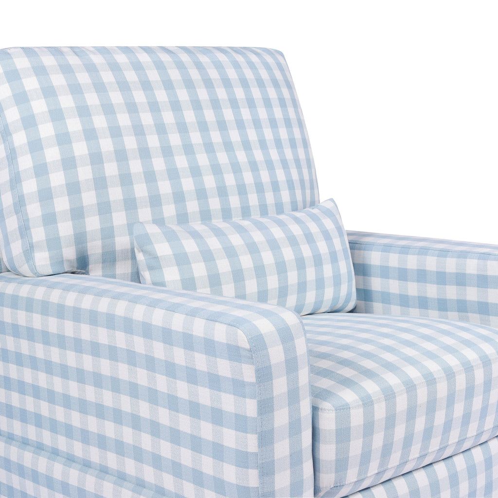 Sillón giratorio y mecedora Crawford con respaldo de almohada
