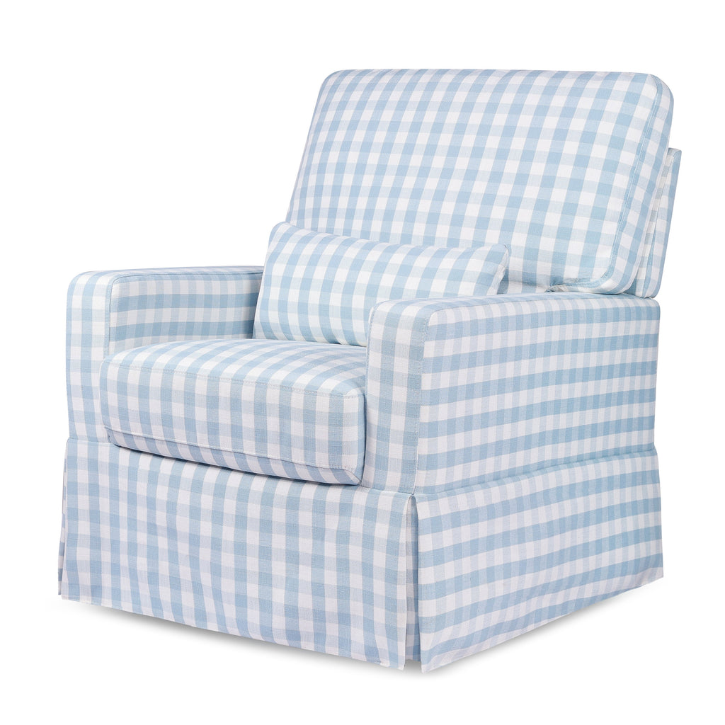 Sillón giratorio y mecedora Crawford con respaldo de almohada