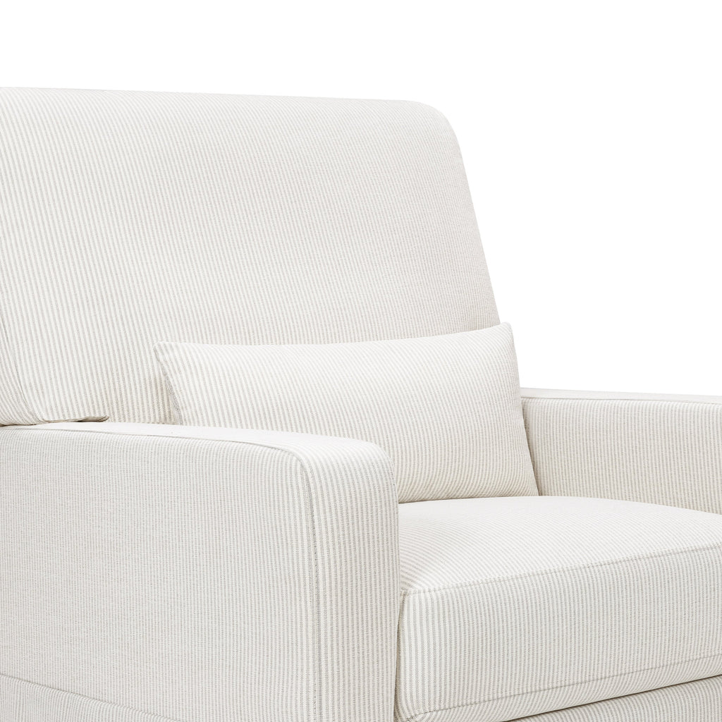 Sillón giratorio y mecedora Crawford con respaldo de almohada
